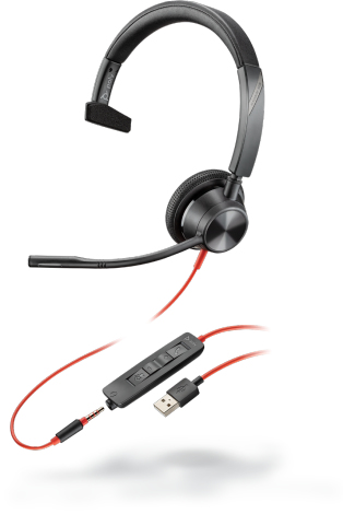Poly Blackwire 3315 - Microsoft Teams - 3300 Series