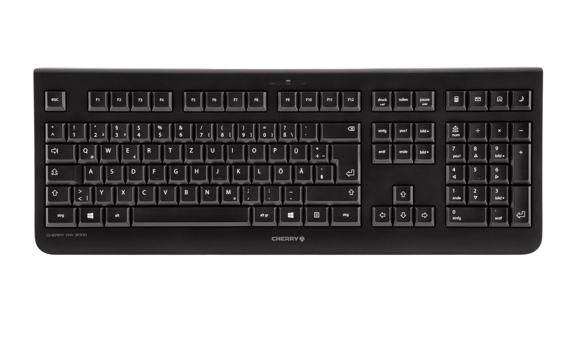 CHERRY DW 3000 keyboard Mouse included RF Wireless AZERTY Belgian Black