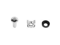 Lanberg AK-1302-S - Montageset - Schwarz - Edelstahl - 50 Stck(e)