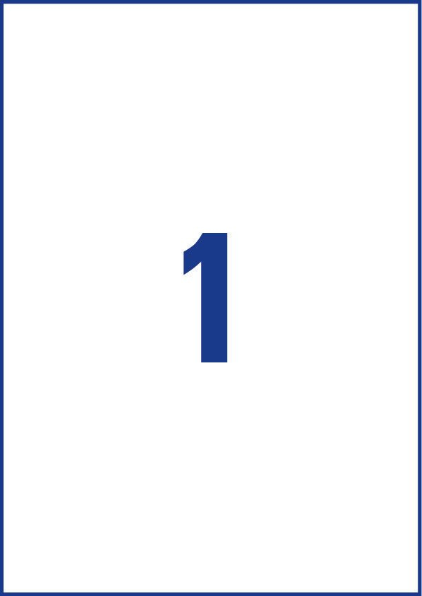 Avery Zweckform Avery - Polyester - klar - A4 (210 x 297 mm) 25 Etikett(en) (25 Bogen x 1)