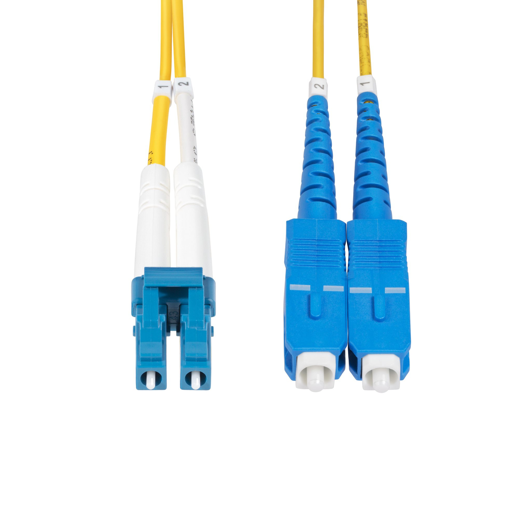 StarTech.com Cavo in fibra ottica duplex monomodale OS2 LC-SC (UPC) da 8 m, 9/125�m, 100G, Insensibile alla piegatura, Bassa perdita di inserzione, LSZH Patch Cord