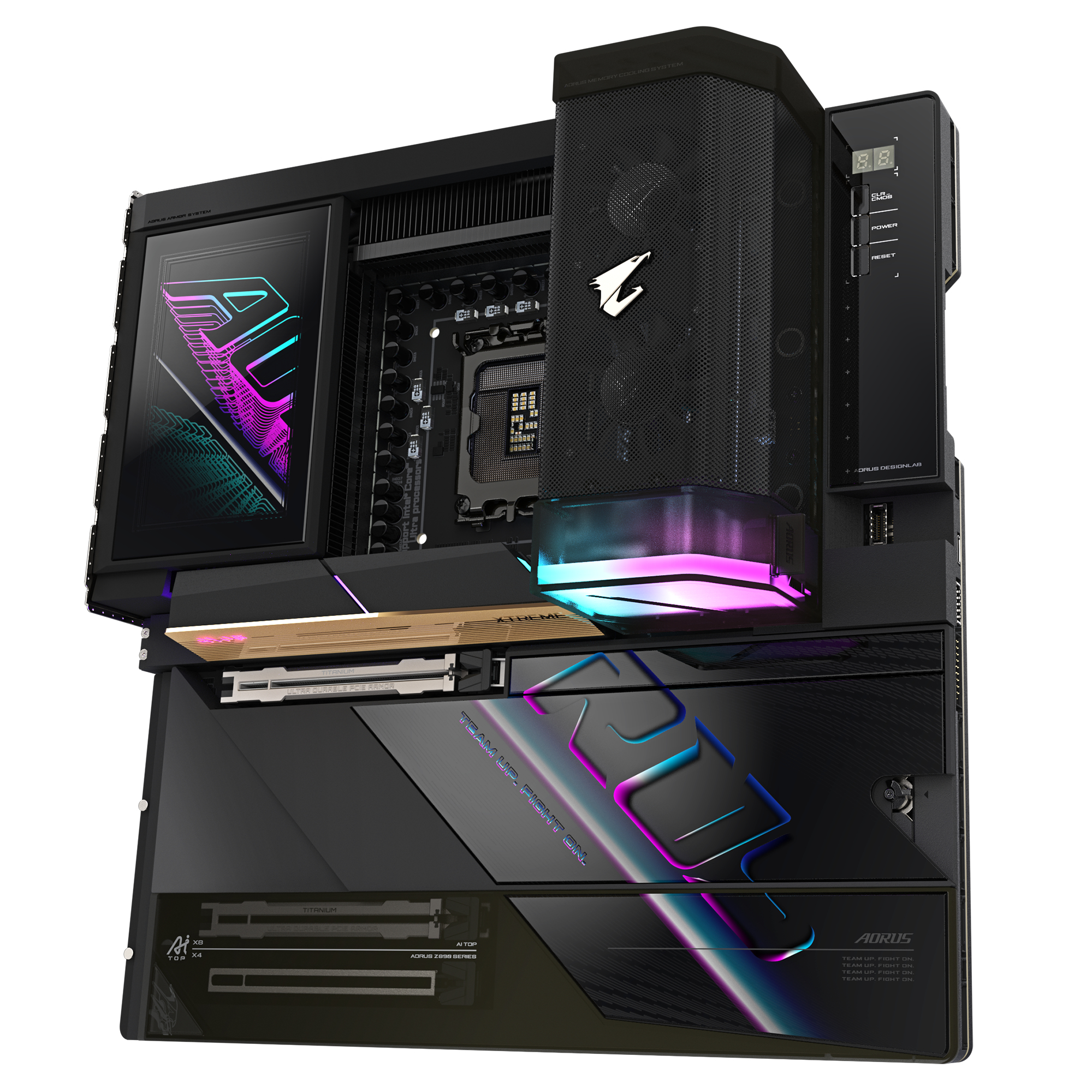 GIGABYTE Z890 AORUS XTREME AI TOP Scheda Madre - Supporta CPU Intel Core Ultra (Serie 2), VRM a 22+1+2 fasi, fino a 9500MHz DDR5 (OC), PCIe 5.0 M.2, Wi-Fi 7, Thunderbolt 5