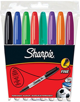 Sharpie S0814660 permanent marker Black, Blue, Green, Purple, Red, Violet, Yellow 8 pc(s)