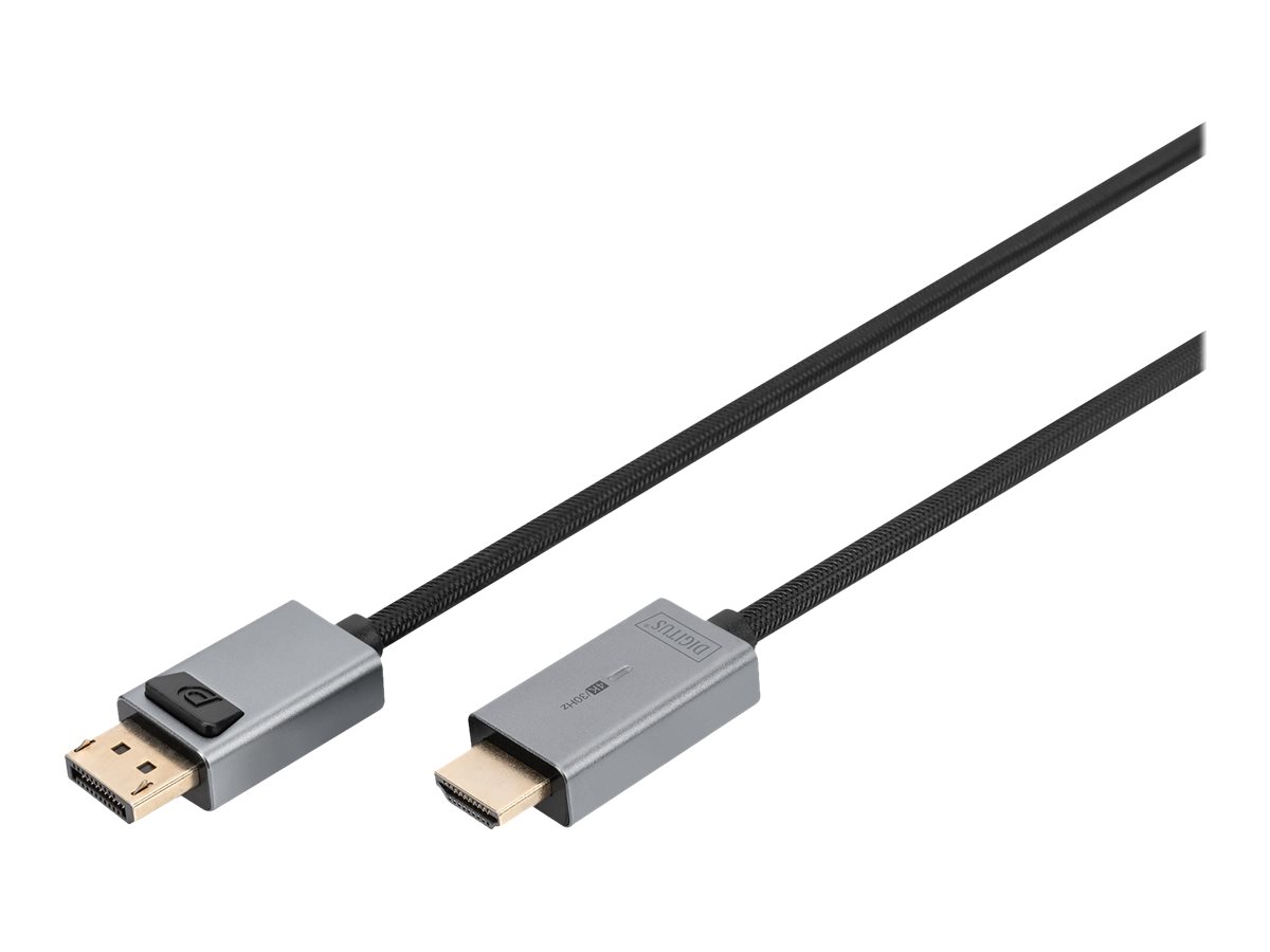 Digitus 4K DisplayPort Adapter Cable, DP - HDMI Type A
