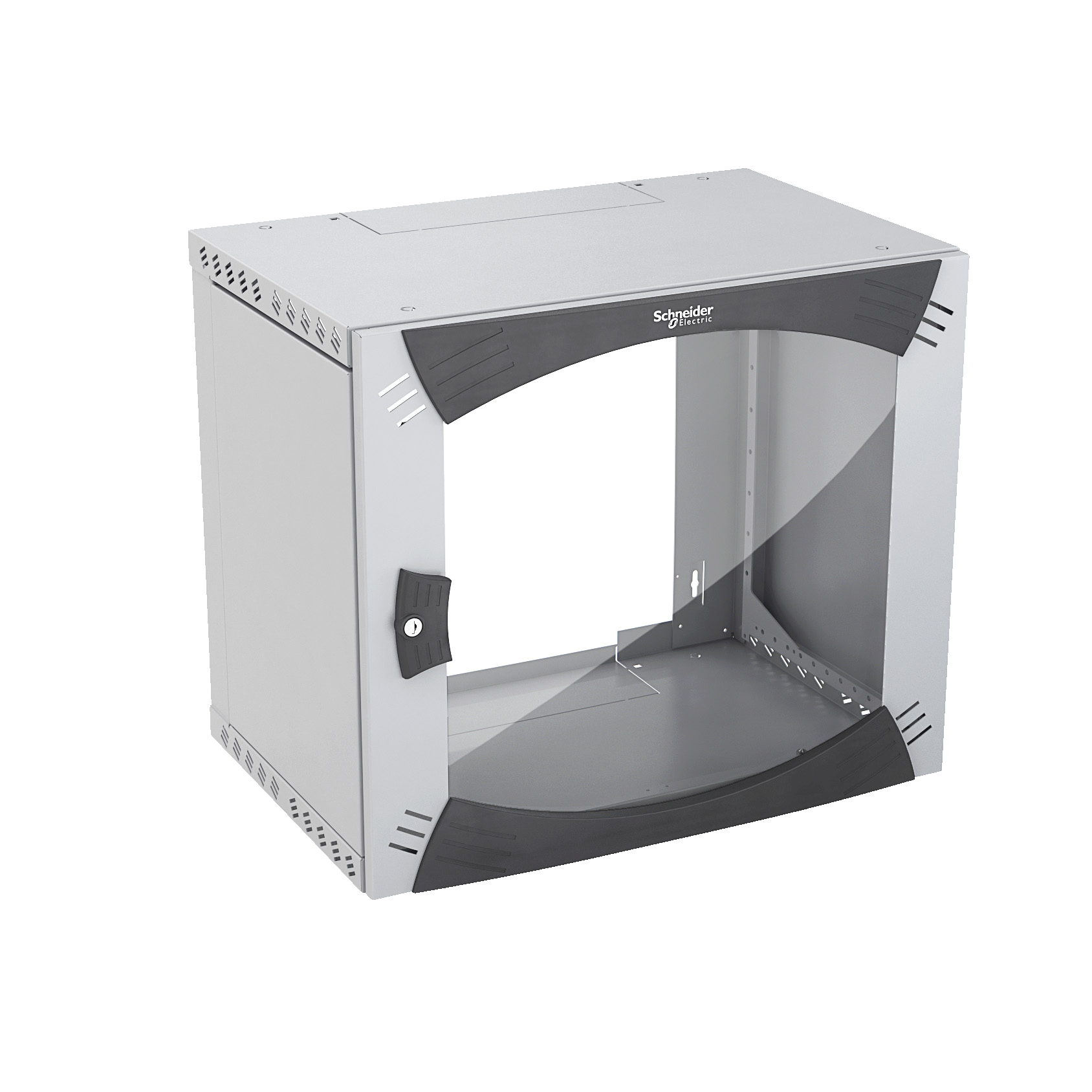 APC Schneider CaSys OPB NSYOPB6U4F Enclosure with Fixed Rack - Geh�use - geeignet f�r Wandmontage - RAL 7035, Graue Pulverbeschichtung - 6U - 48.3 cm (19)