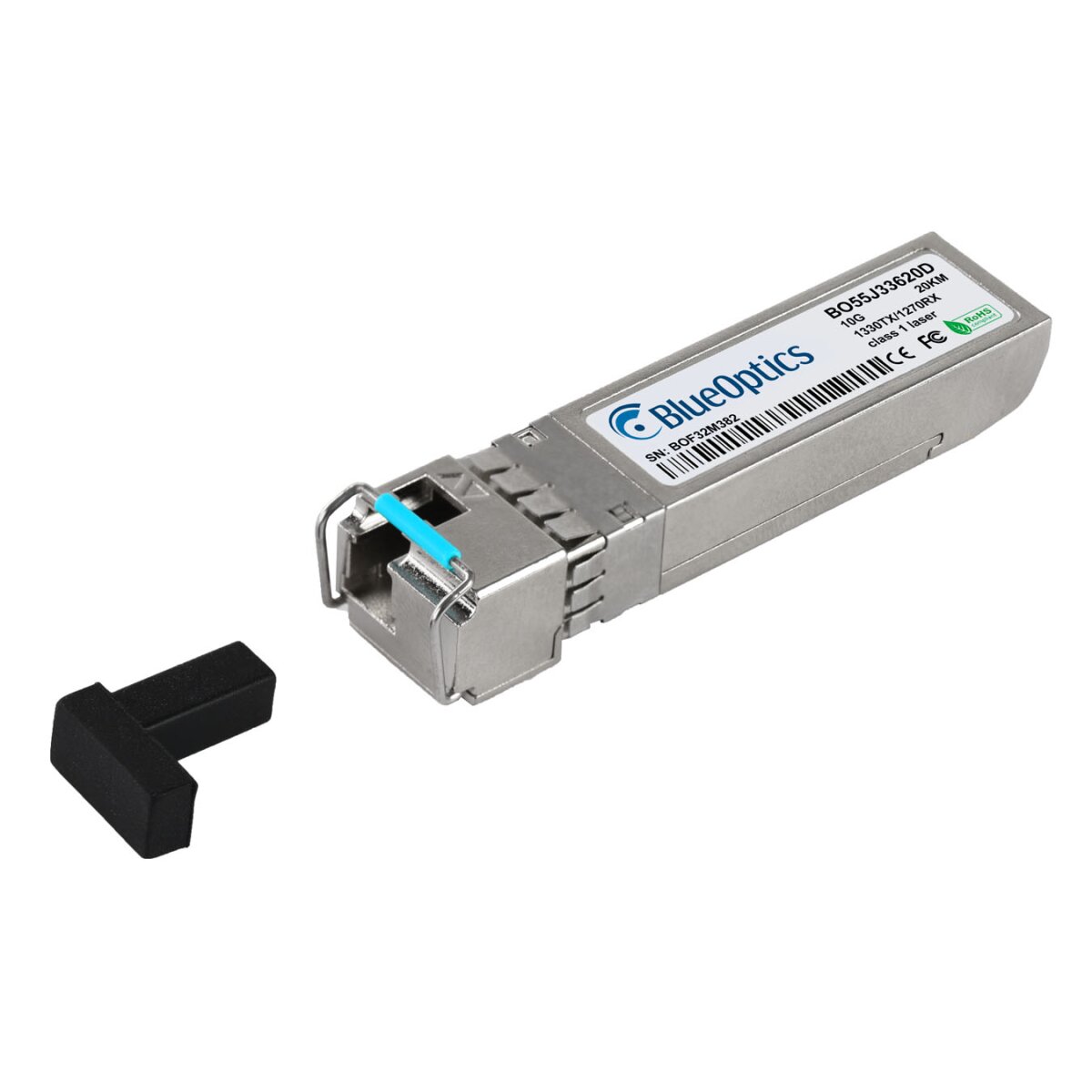 BlueOptics SFP-10G-BX-D-20-MT-BO red modulo transceptor Fibra �ptica 10000 Mbit/s SFP+