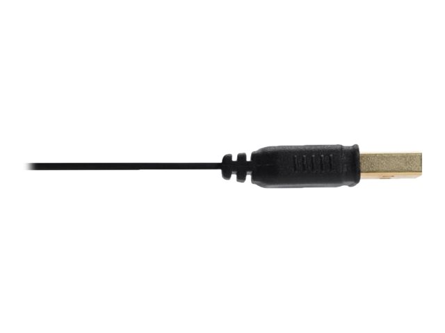 InLine USB 2.0 Flat Cable USB Type A male / Mini-B male 5pin black/gold 5m