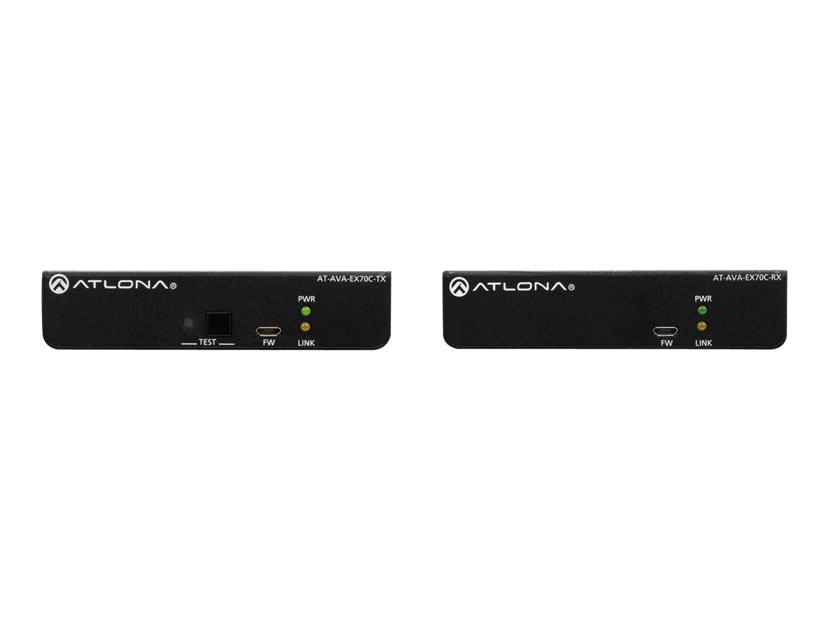 Atlona AT-AVA-EX70C-KIT network extender Network transmitter & receiver Black