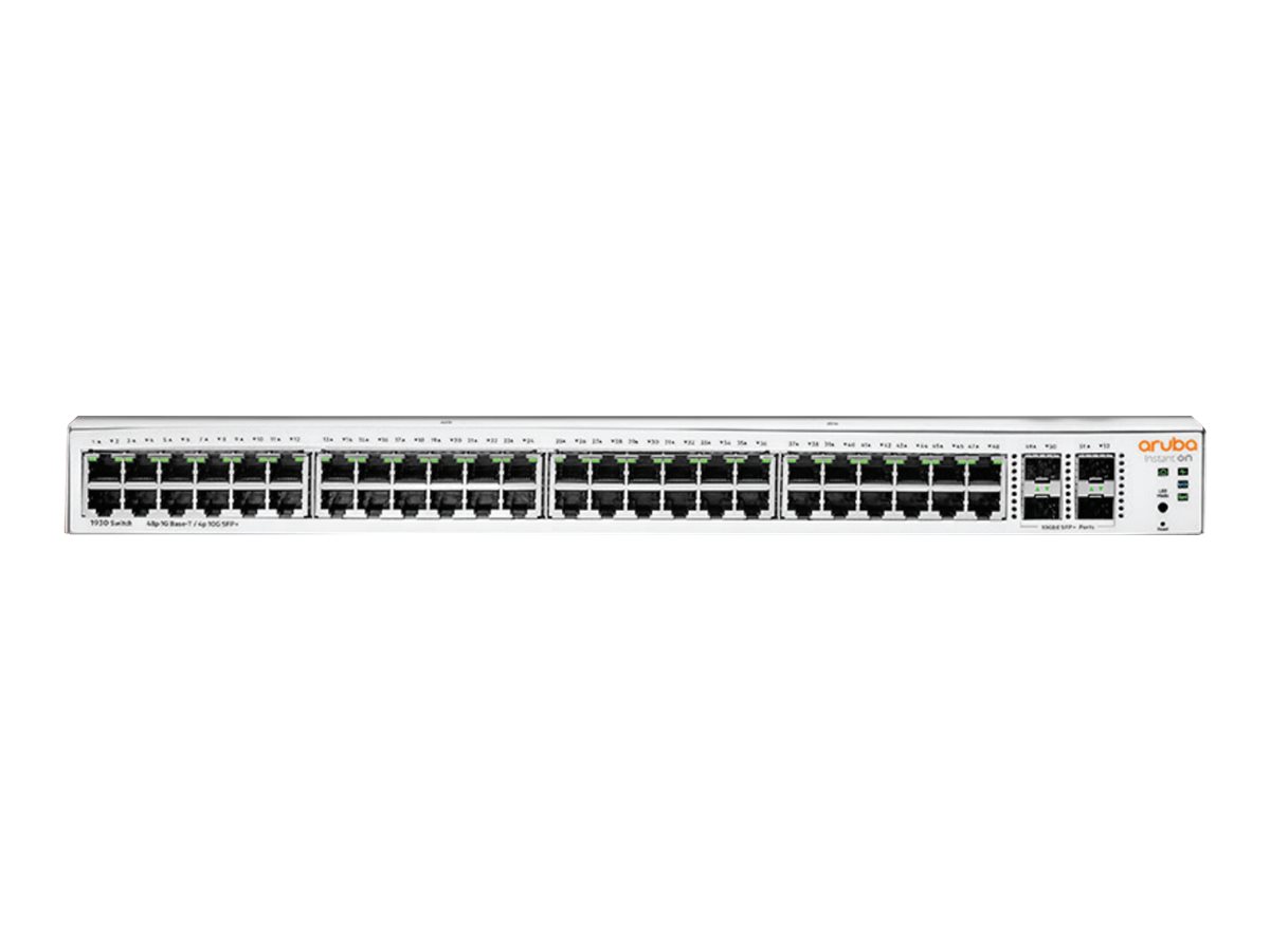 HPE Aruba Instant On 1930 48G Class4 PoE 4SFP/SFP+ 370W Switch - Switch - L2+ - managed - 48 x 10/100/1000 (PoE)