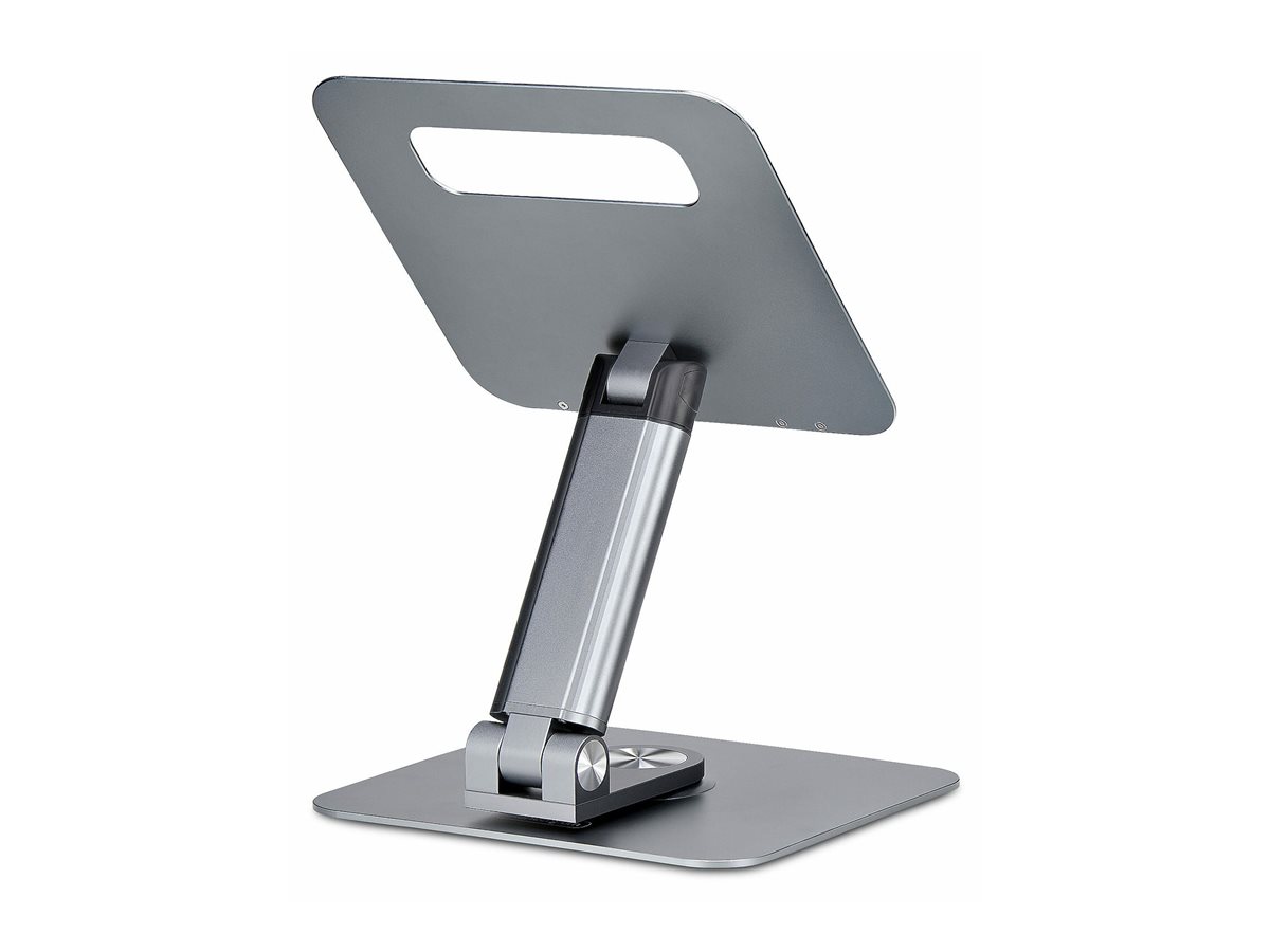 StarTech.com Supporto per PC portatile con base girevole a 360�, rialzo rotante per laptop da scrivania, altezza e inclinazione regolabili, max 5 kg, in alluminio