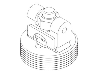 Chief CPA265 Pin Connector Adapter - Montagekomponente (1,5 Rohradapter mit NPT-Gewindeanschluss)