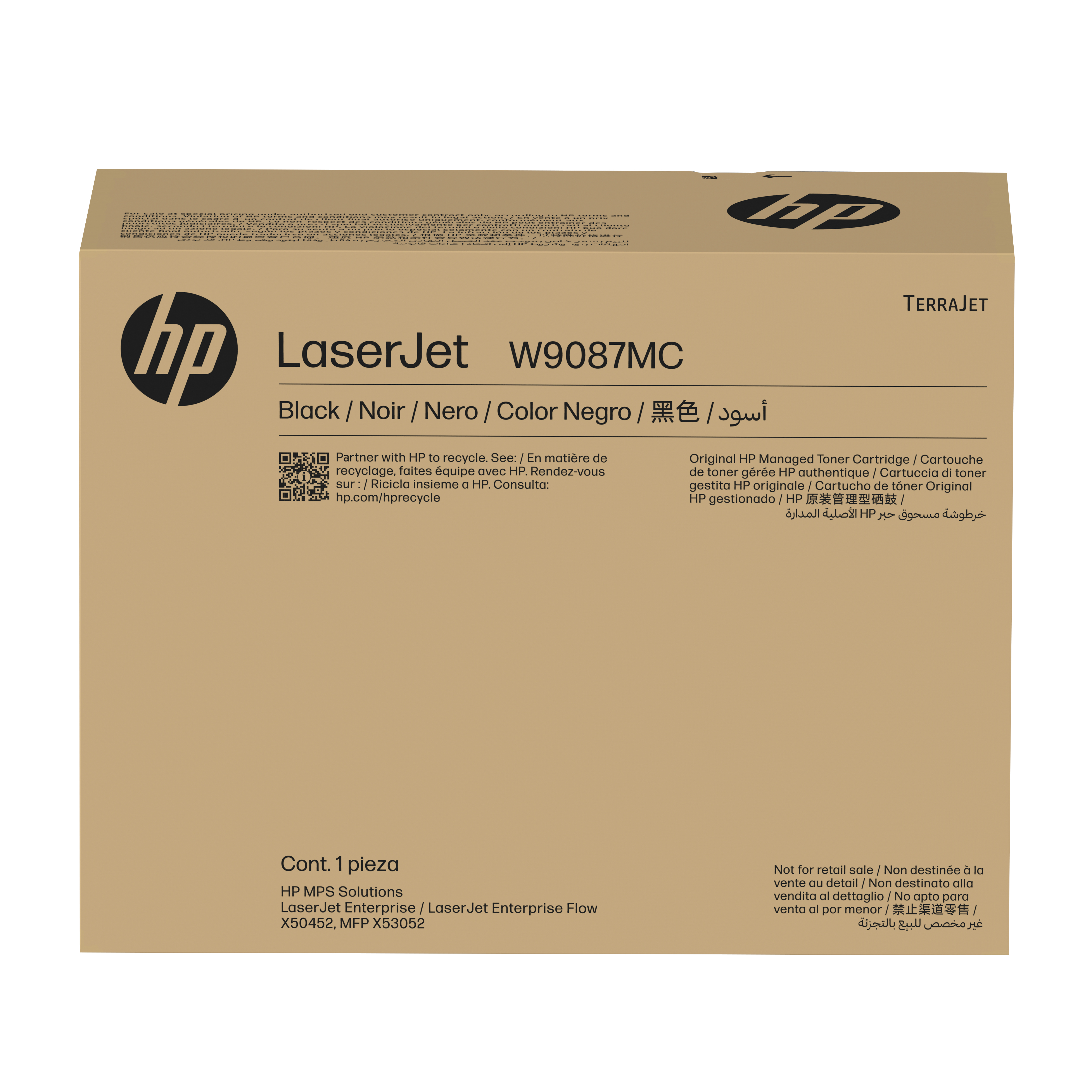 HP Cartuccia toner LaserJet Managed W9087MC nero