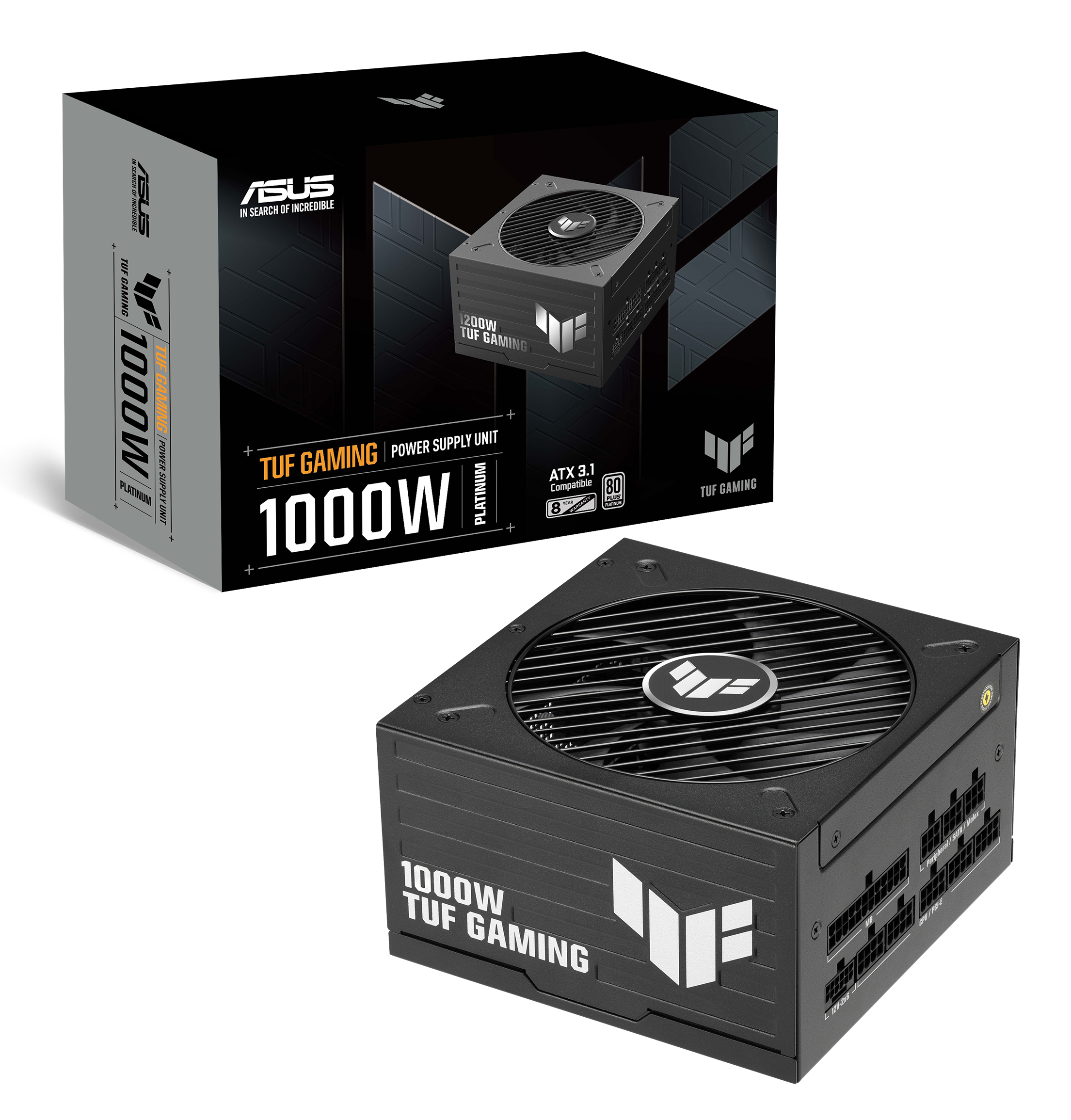 ASUS TUF-GAMING-1000P unit� dalimentation d�nergie 1000 W 20+4 pin ATX ATX Noir