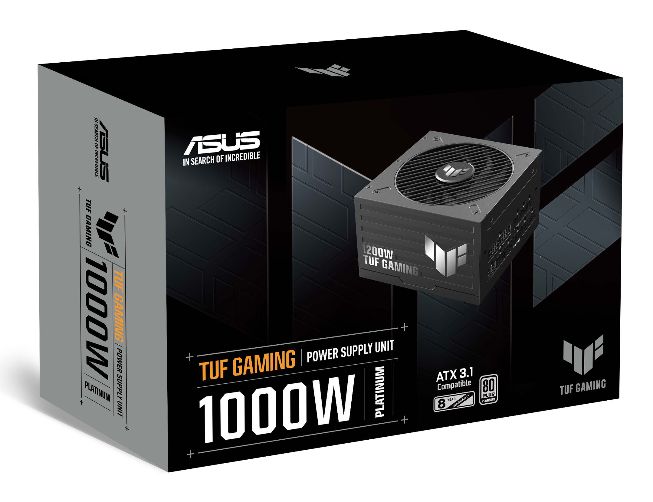 ASUS TUF-GAMING-1000P unit� dalimentation d�nergie 1000 W 20+4 pin ATX ATX Noir