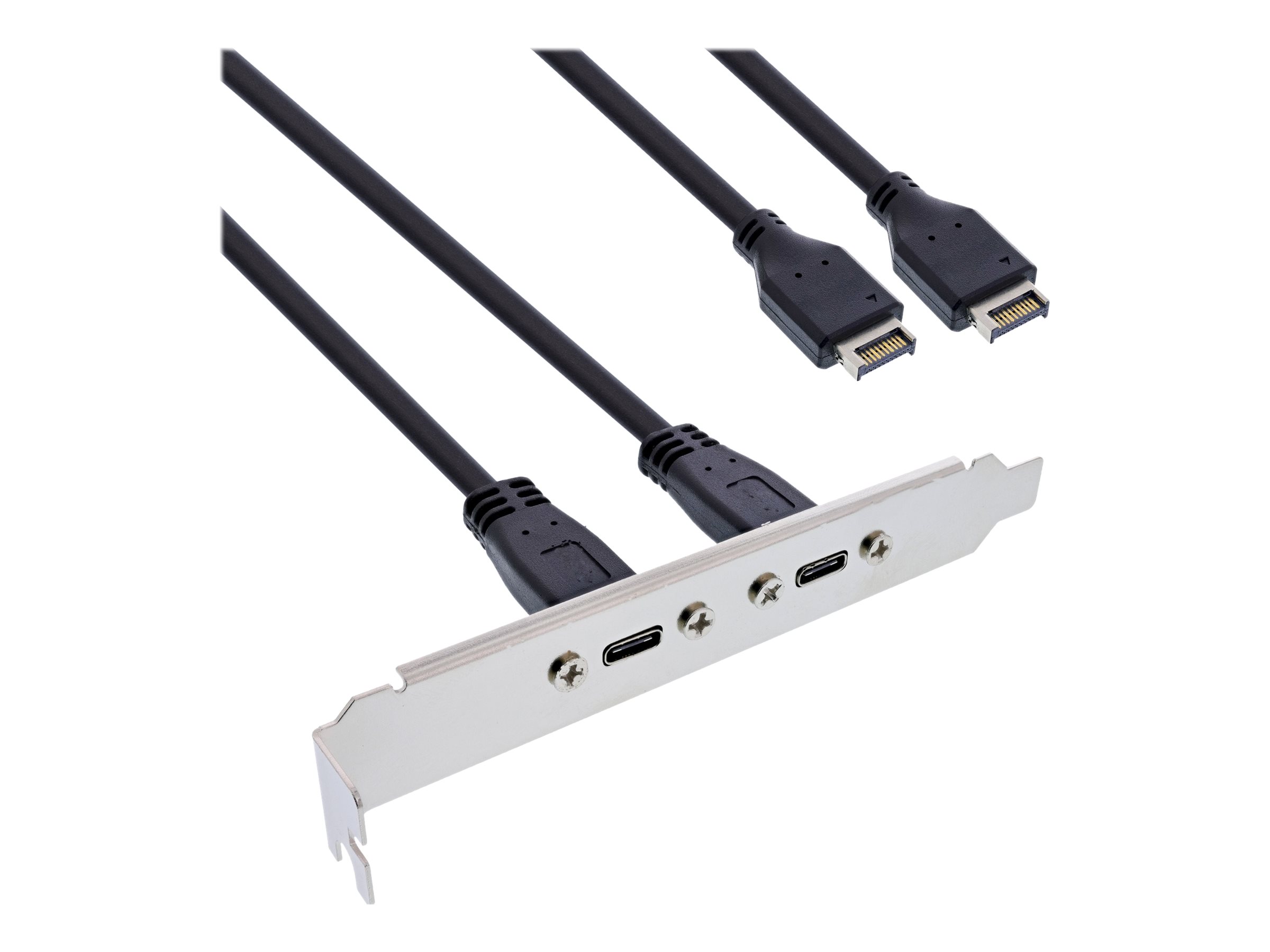 InLine Slot bracket USB Type-C to USB 3.2 front panel Key-A internal, 0.5m
