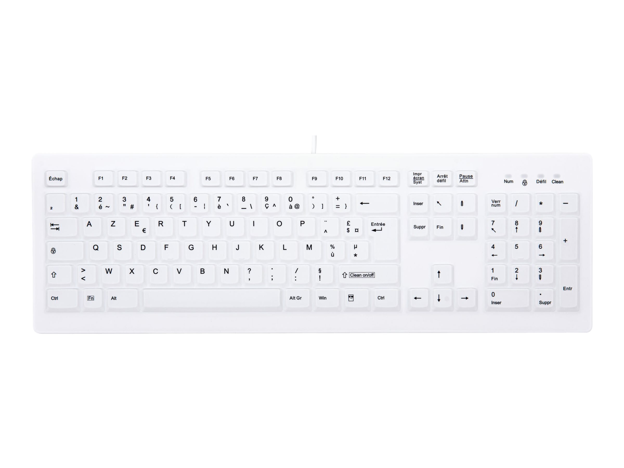 CHERRY AK-C8100F-U1-W/FR keyboard Medical USB AZERTY French White