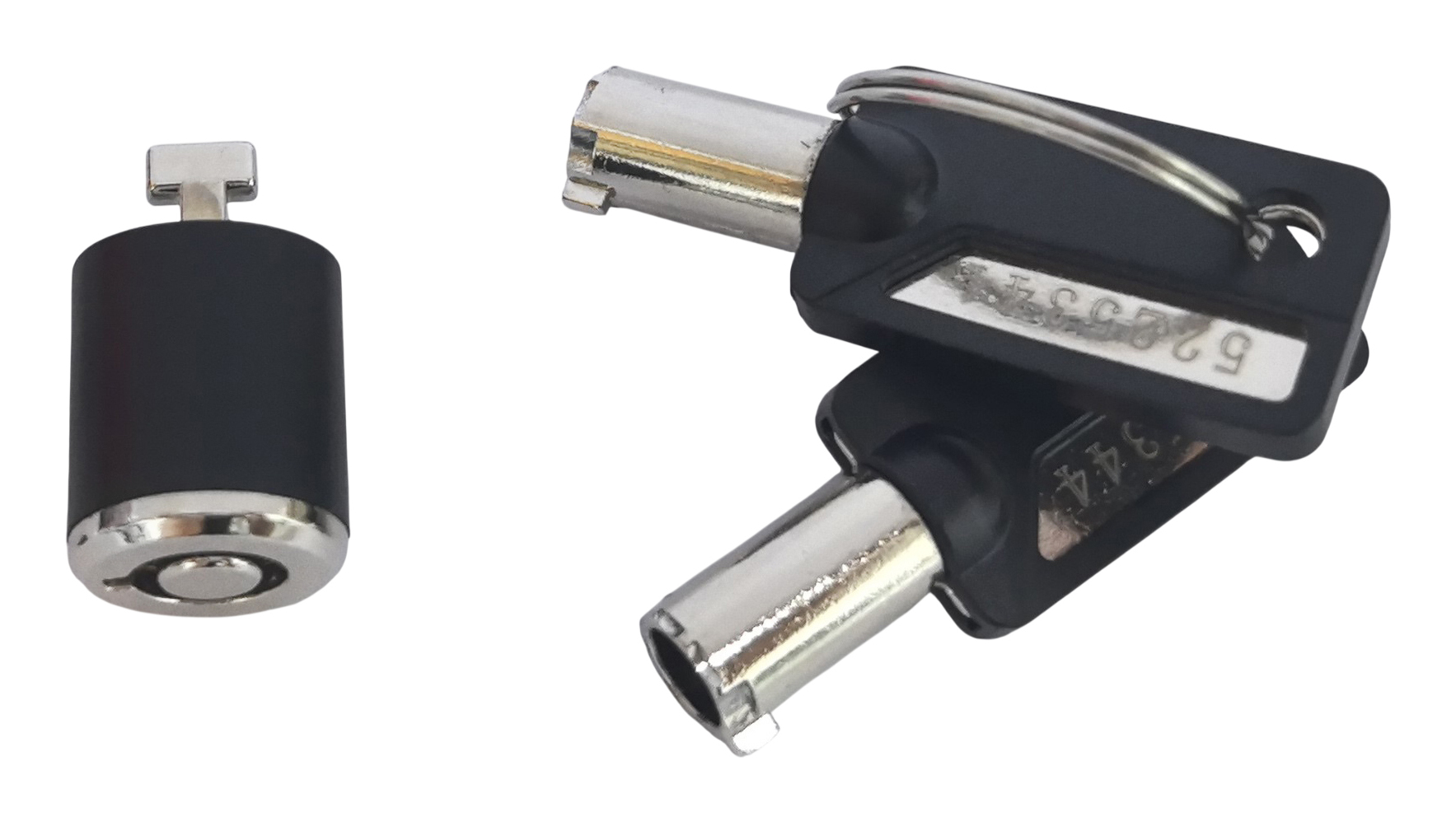 Conceptronic CUSTODIO03BSM Keyed Chassis Lock, Standard Security Slot, Master Keyed Compatible