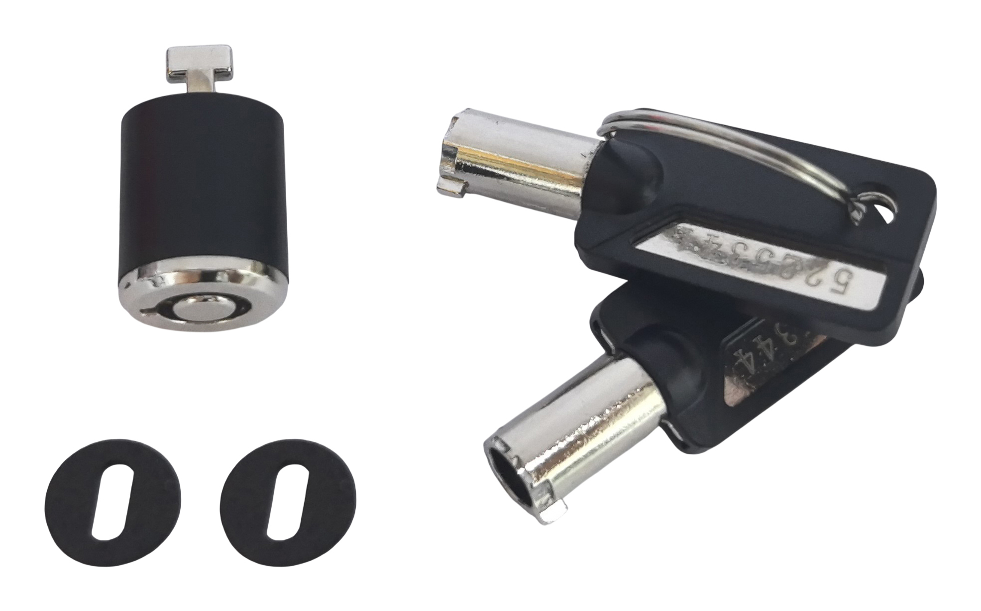 Conceptronic CUSTODIO03BSM Keyed Chassis Lock, Standard Security Slot, Master Keyed Compatible