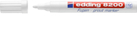 EDDING 8200 - Wei� - Wei� - Rundspitze - Rechteck - 2 mm - 4 mm