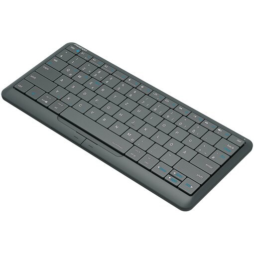 Prestigio PSKEY2SGEN keyboard USB + Bluetooth QWERTY English Grey