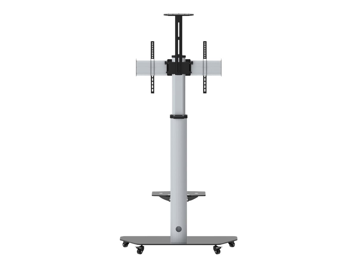 celexon Professional Adjust-3270MP - Wagen - f�r Flachbildschirm - Aluminium, Milchglas - Silber - Bildschirmgr��e: 81.3-177.8 cm (32-70)