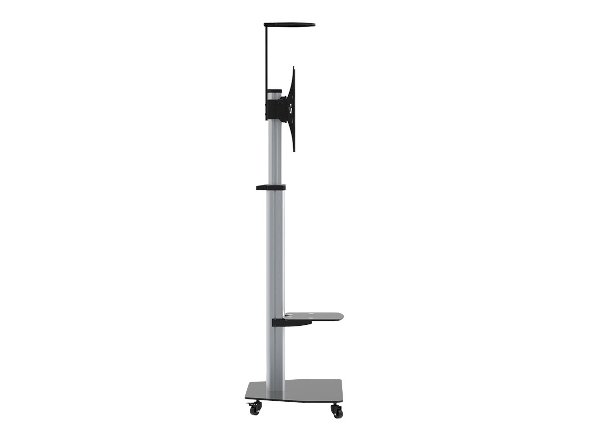 celexon Professional Adjust-3270MP - Wagen - f�r Flachbildschirm - Aluminium, Milchglas - Silber - Bildschirmgr��e: 81.3-177.8 cm (32-70)