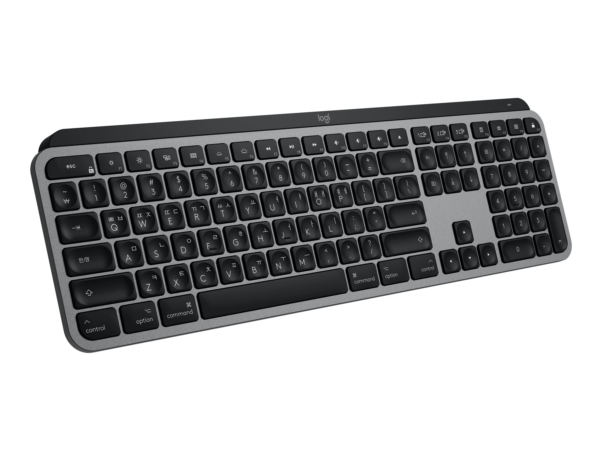 Logitech MX Keys f/ Mac teclado RF Wireless + Bluetooth QWERTY Ingl�s Gris