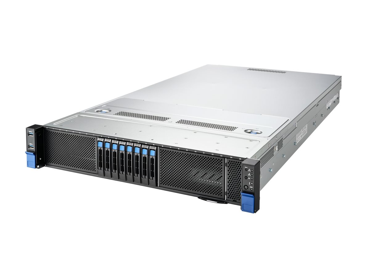 MiTAC B8261T85E8HR-2T-N - Server - Rack-Montage - 2U - zweiweg - keine CPU - NVMe - Hot-Swap 6.4 cm (2.5)