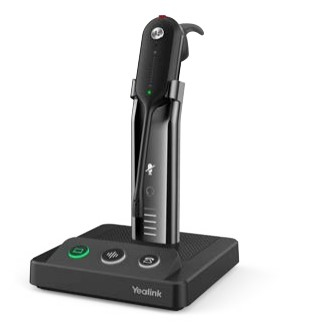 Yealink WH63 Portable Teams Auricolare Wireless A clip, A Padiglione, Passanuca Ufficio Base di ricarica Nero