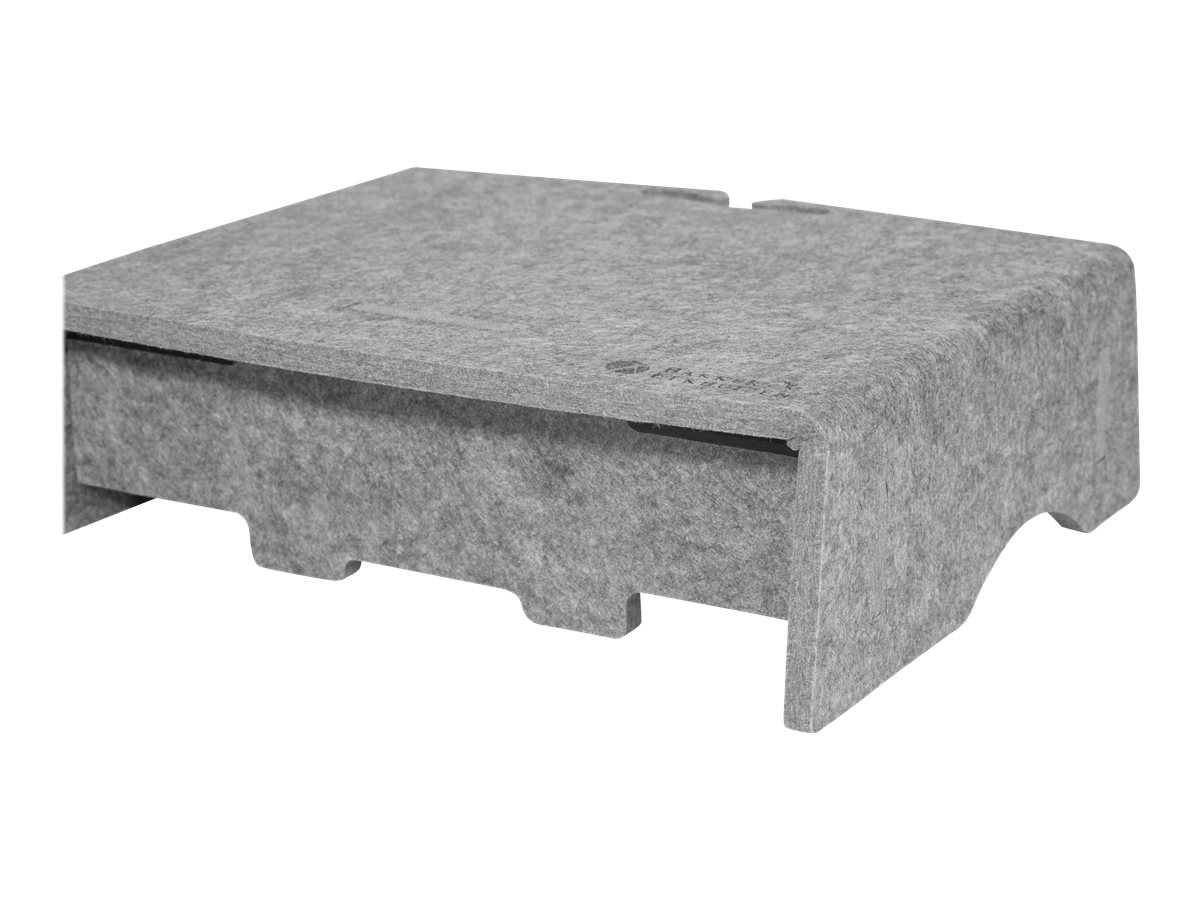 BakkerElkhuizen Q-Riser 90 Circular 43.2 cm (17) Grey Desk