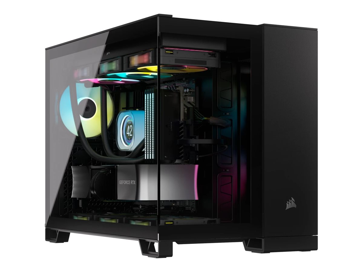 Corsair Geh Micro-ATX 2500X LINK Tempered Glass Black - Gehuse