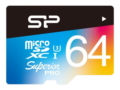 Silicon Power Superior Pro - Flash-Speicherkarte (microSDXC-an-SD-Adapter inbegriffen)