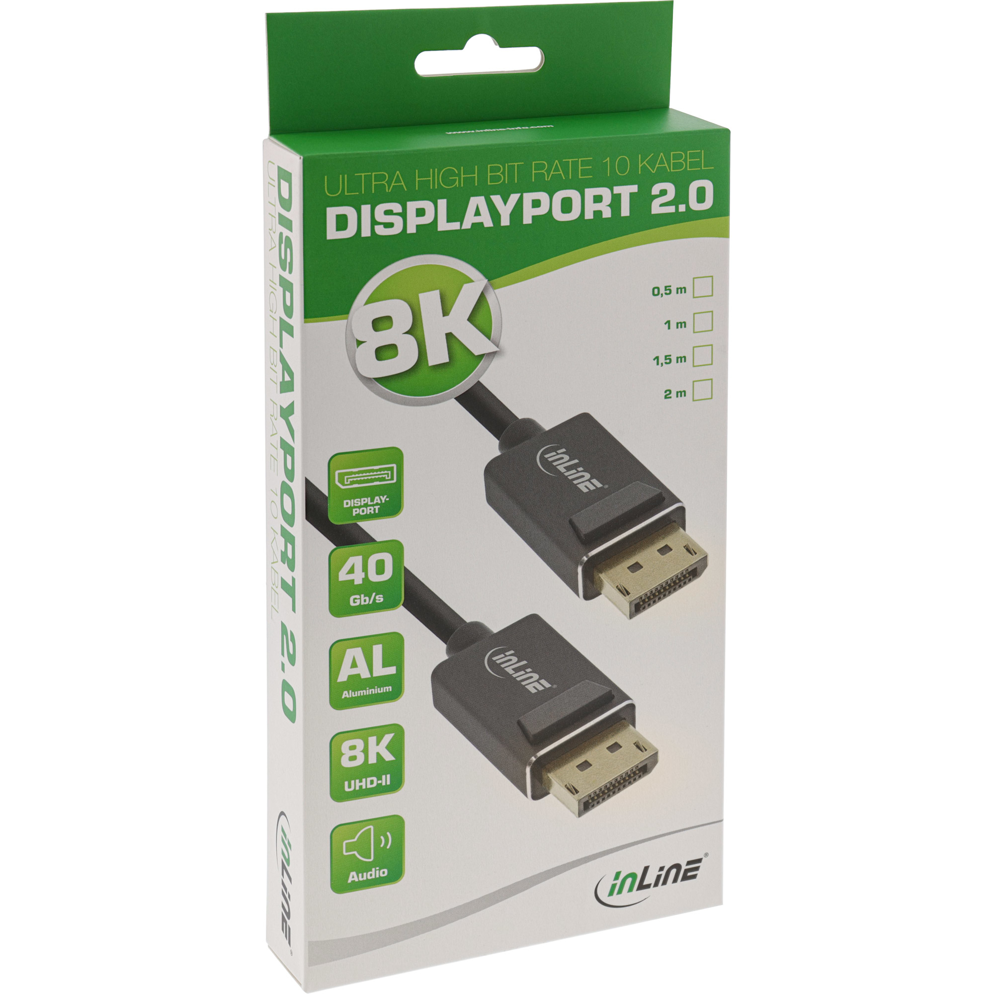 InLine 15403P cable DisplayPort 3 m Negro