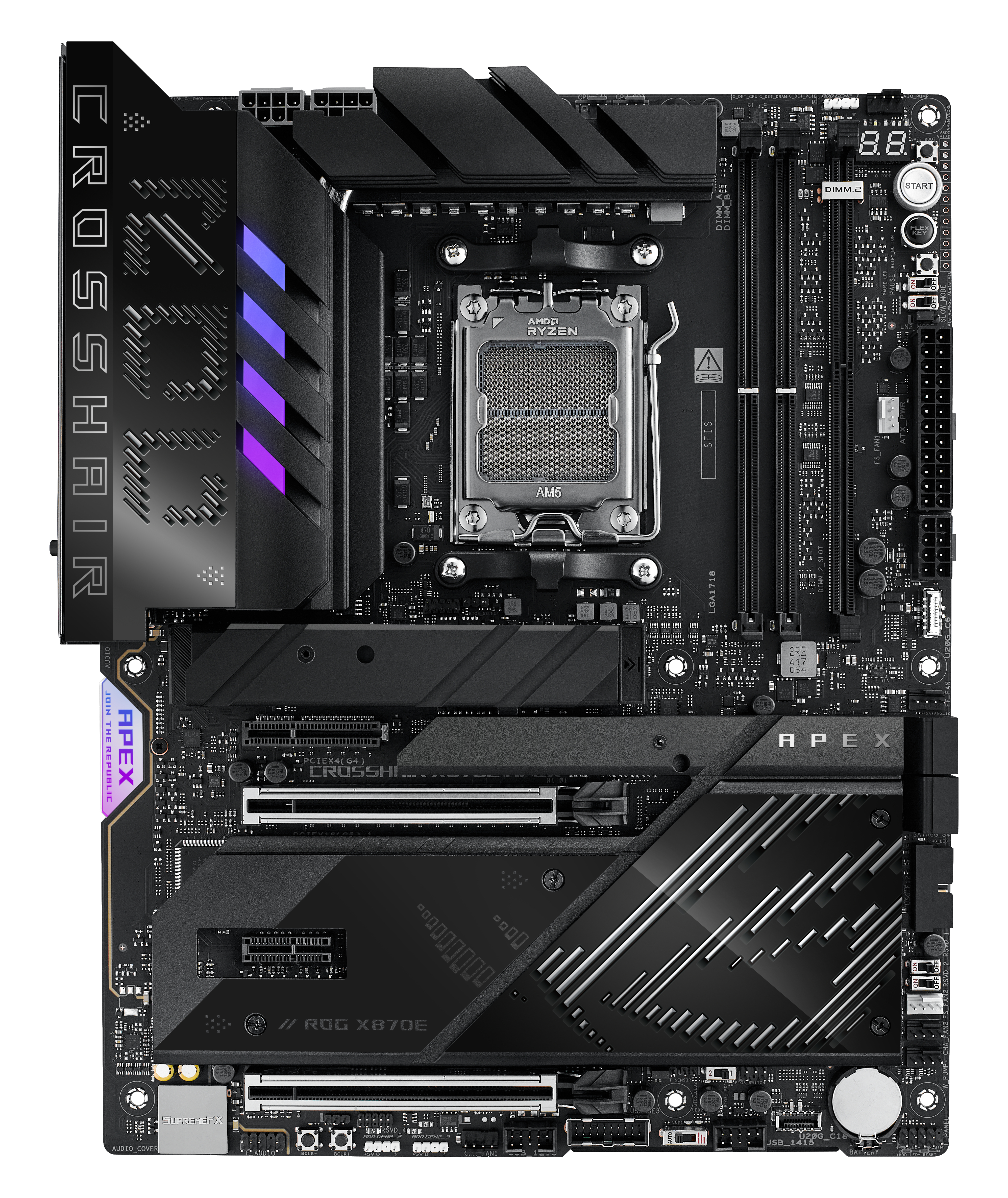 ASUS ROG CROSSHAIR X870E APEX AMD X870E Zcalo AM5 ATX