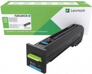 Lexmark 72K20CE - Toner cyan - f�r CS820, CX820, CX825, CX860