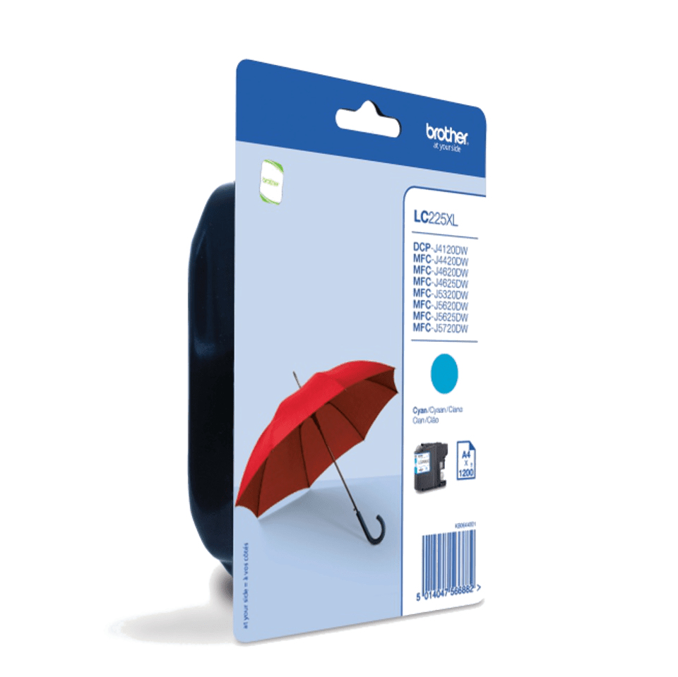 Brother LC225XLCBP cartuccia dinchiostro 1 pz Originale Ciano