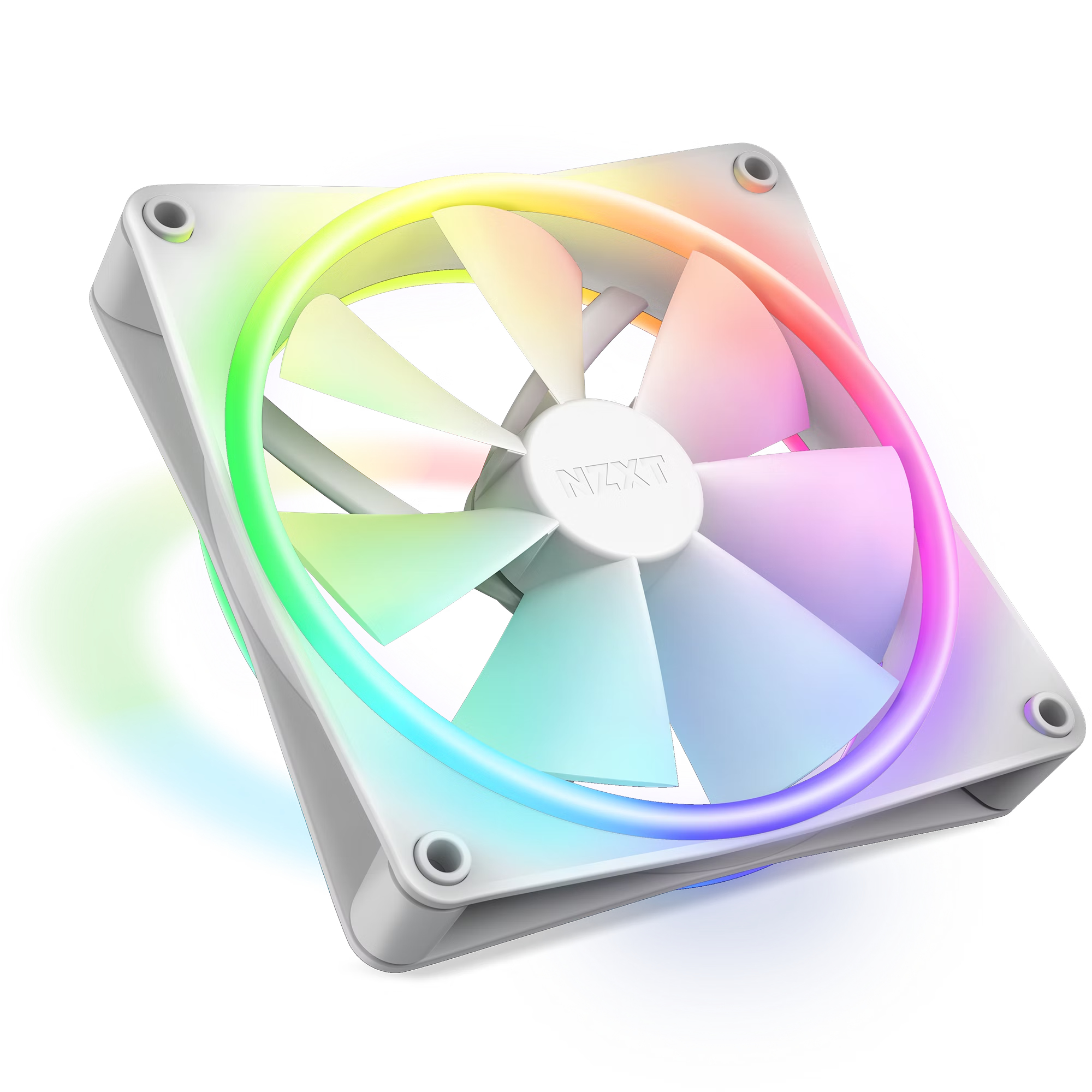 NZXT F120 RGB DUO Ventilateur 12 cm Blanc 1 pi�ce(s)