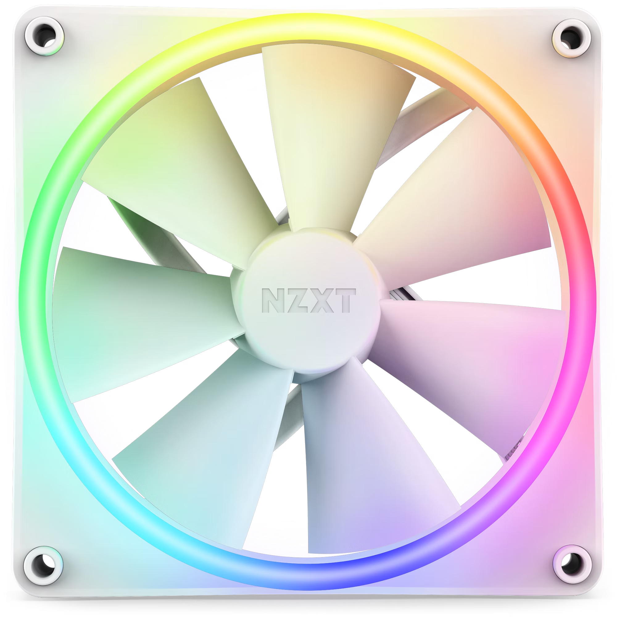 NZXT F120 RGB DUO Ventilateur 12 cm Blanc 1 pi�ce(s)