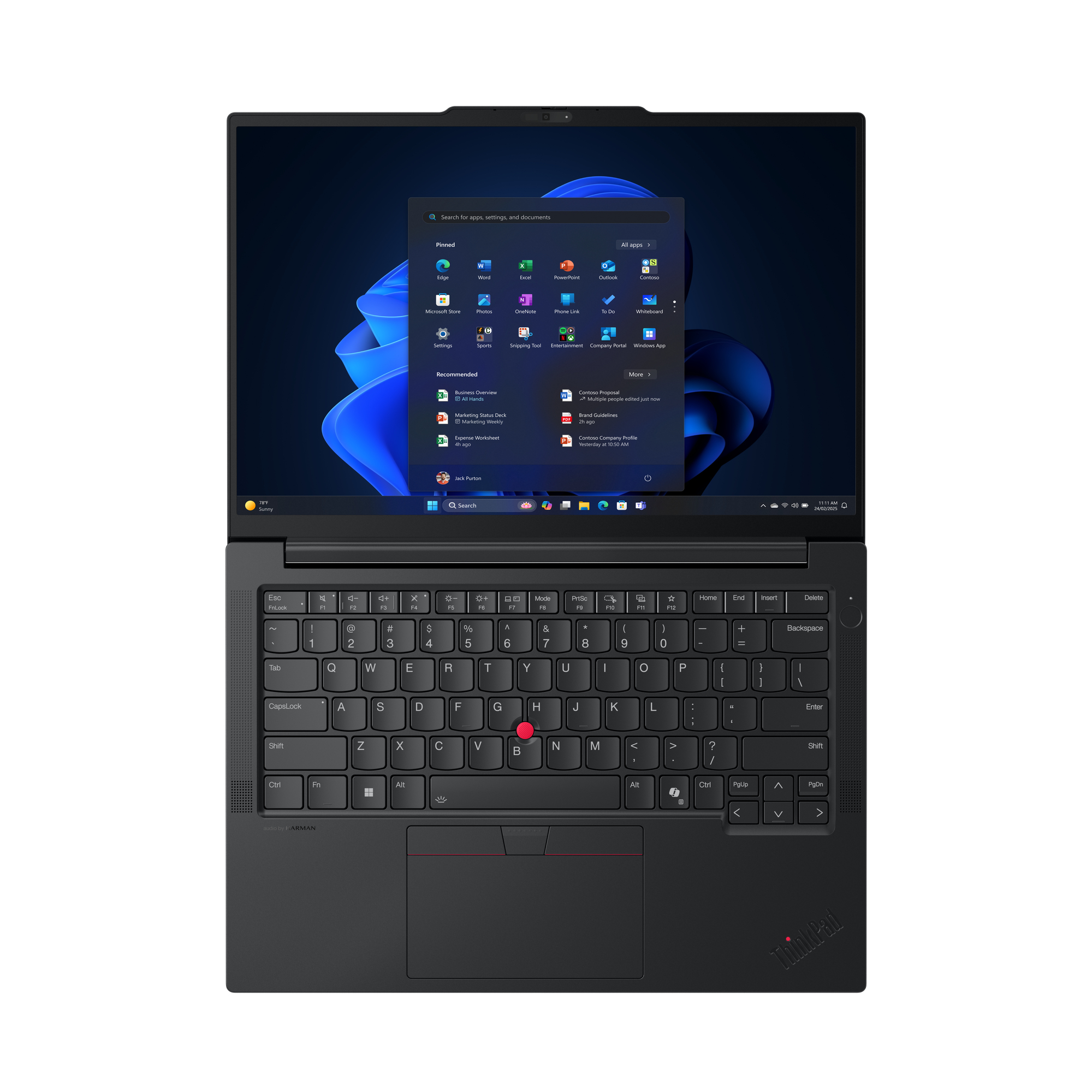 Lenovo ThinkPad E14 Gen 7 (AMD) AMD Ryzen 7 250 Ordinateur portable 35,6 cm (14) WUXGA 32 Go DDR5-SDRAM 1 To SSD Wi-Fi 6E (802.11ax) Windows 11 Pro Allemand Noir