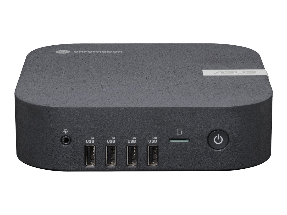 ASUS Chromebox 5a S3006UNA - Mini-PC - 1 x Core i3 i3-1315U / 1.2 GHz - RAM 8 GB - SSD 128 GB - NVMe - UHD Graphics - Wi-Fi 6E, Bluetooth 5.3, 1GbE - WLAN: 802.11a/b/g/n/ac/ax (Wi-Fi 6E)