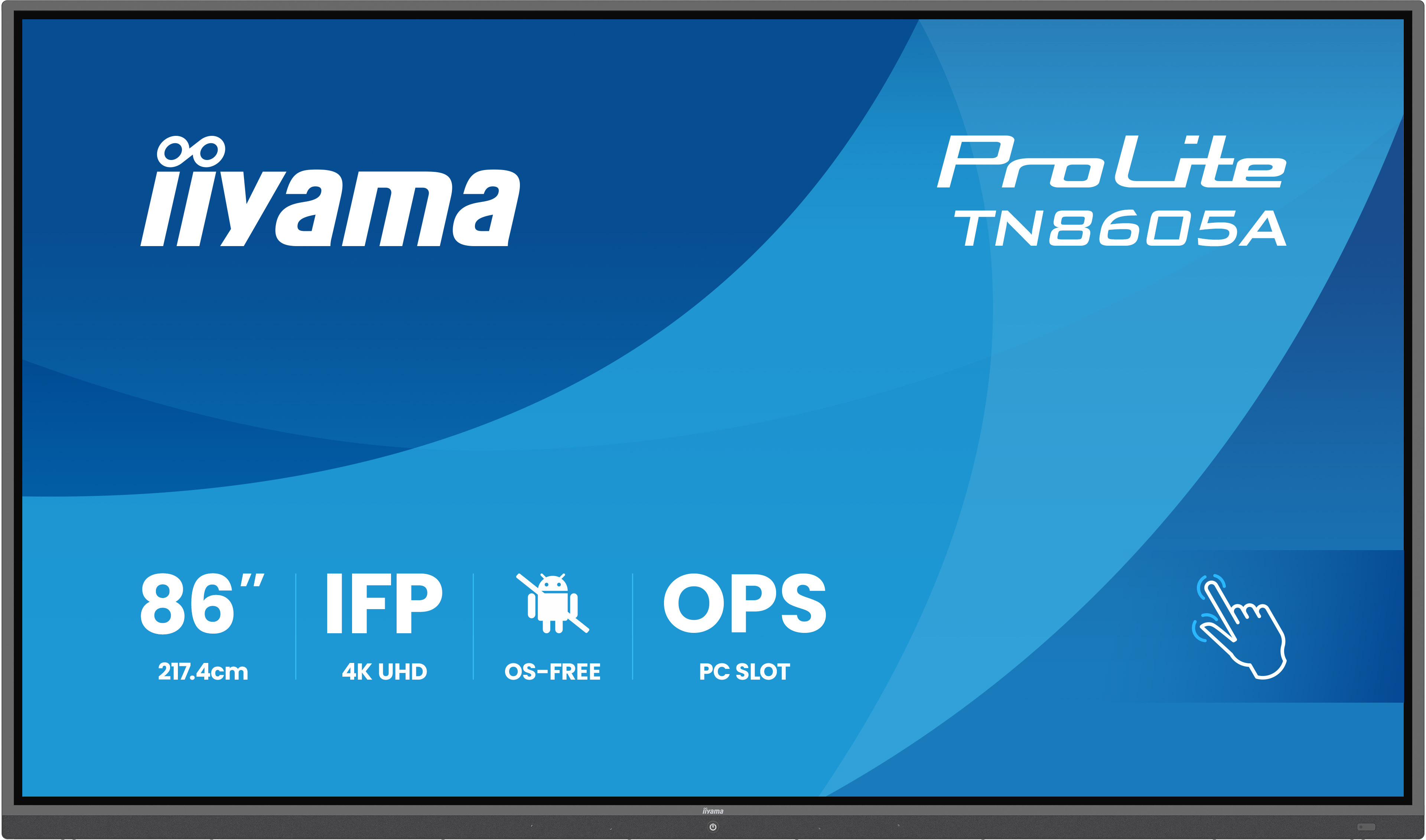 Iiyama TN8605A-B1AG 86 IFP OS-Free 40-Points DeepContrast - Flachbildschirm (TFT/LCD) - 8 ms
