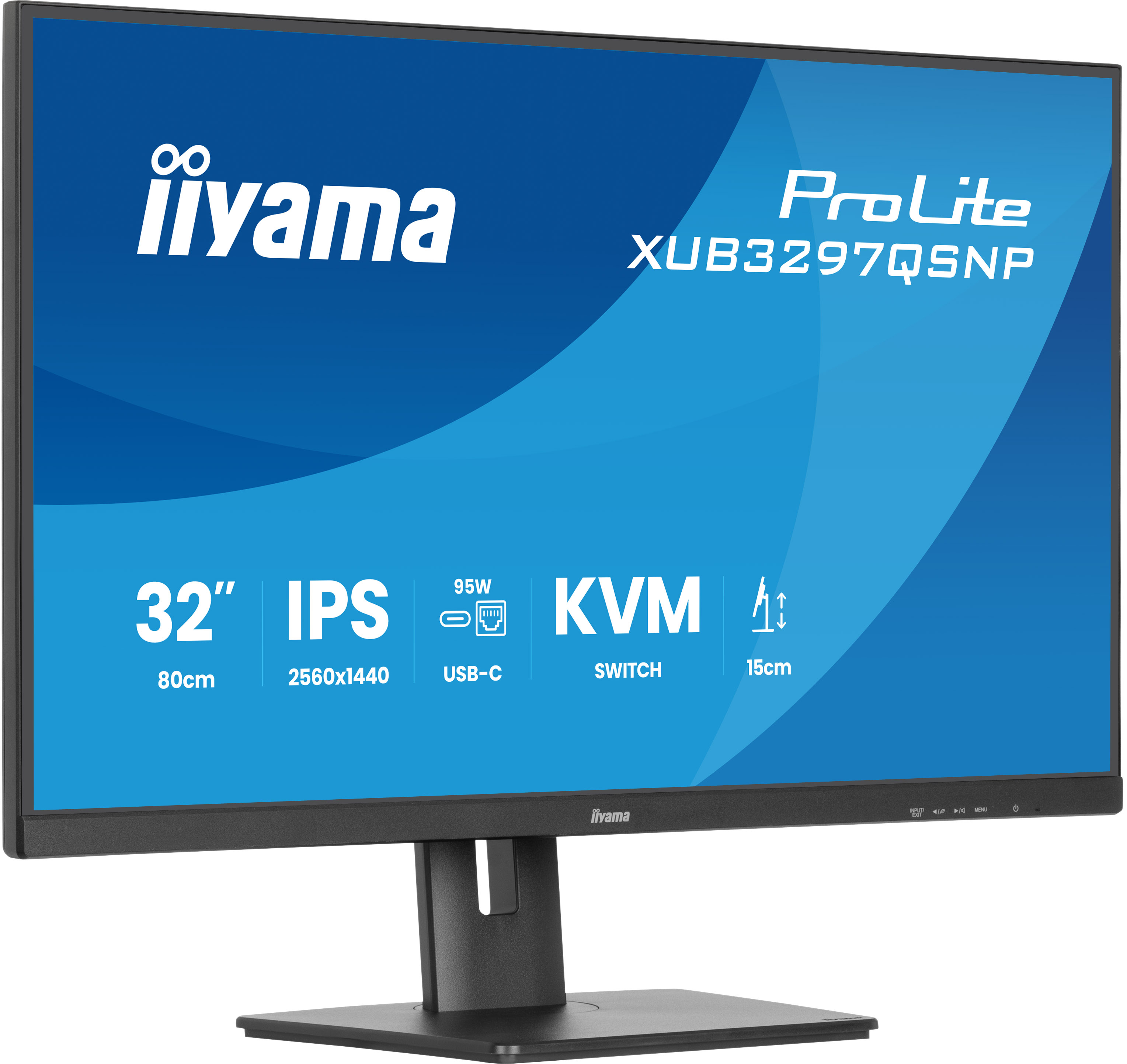 iiyama ProLite XUB3297QSNP-B1 �cran plat de PC 81,3 cm (32) 2560 x 1440 pixels 4K Ultra HD LED Noir