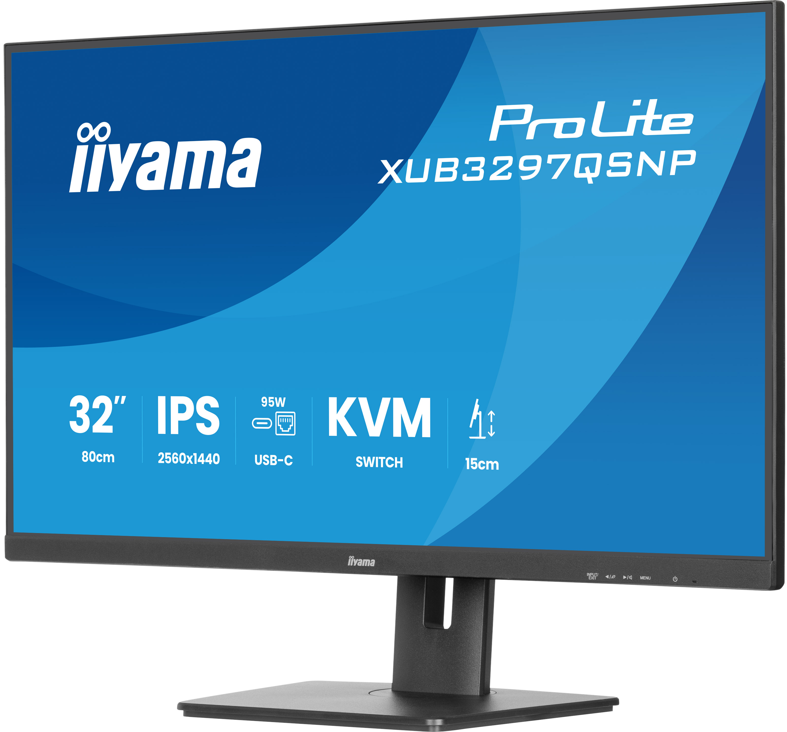 iiyama ProLite XUB3297QSNP-B1 �cran plat de PC 81,3 cm (32) 2560 x 1440 pixels 4K Ultra HD LED Noir