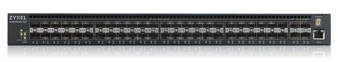 ZyXEL XGS4600-52F - Switch - L3 - managed - 48 x Gigabit SFP + 4 x 10 Gigabit SFP+