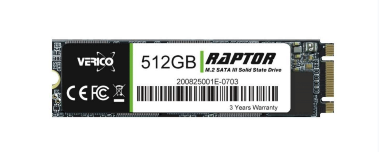 Verico 1SSOR-SSM2M3-NN disque SSD 512 Go M.2 S�rie ATA III 3D NAND