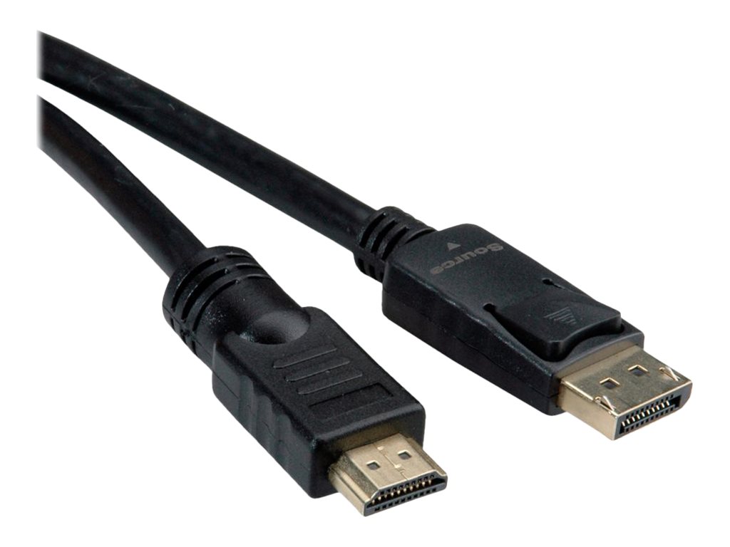 ROLINE 11.04.5777 video cable adapter 10 m HDMI Type A (Standard) DisplayPort Black