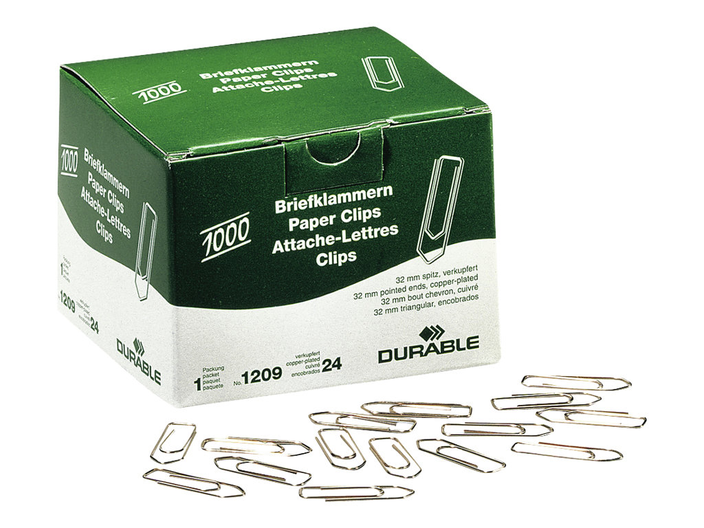 Durable Broklammern - 32 mm - Kupferbeschichtet