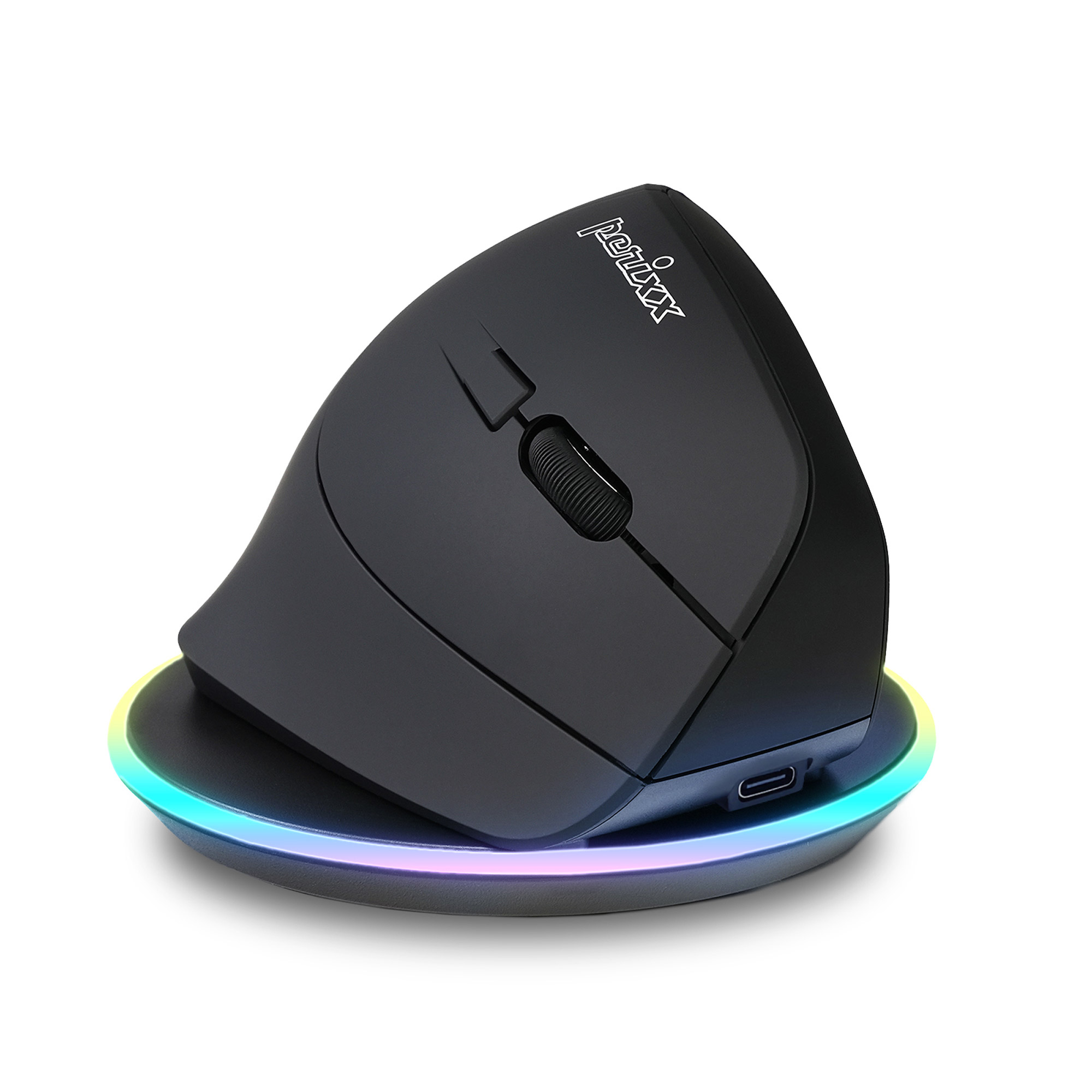 Perixx PERIMICE-715 RX kabellose wiederaufladbare vertikale Maus