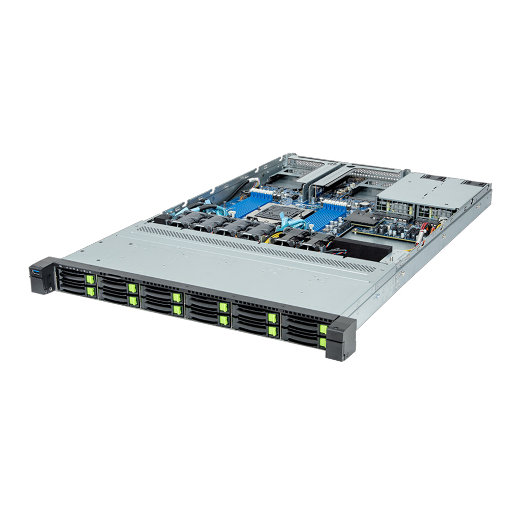 Gigabyte R163-Z32 rev. AAH1 Rack Server 1U Sockel SP5 R163-Z32-AAH1 - Server - AMD EPYC