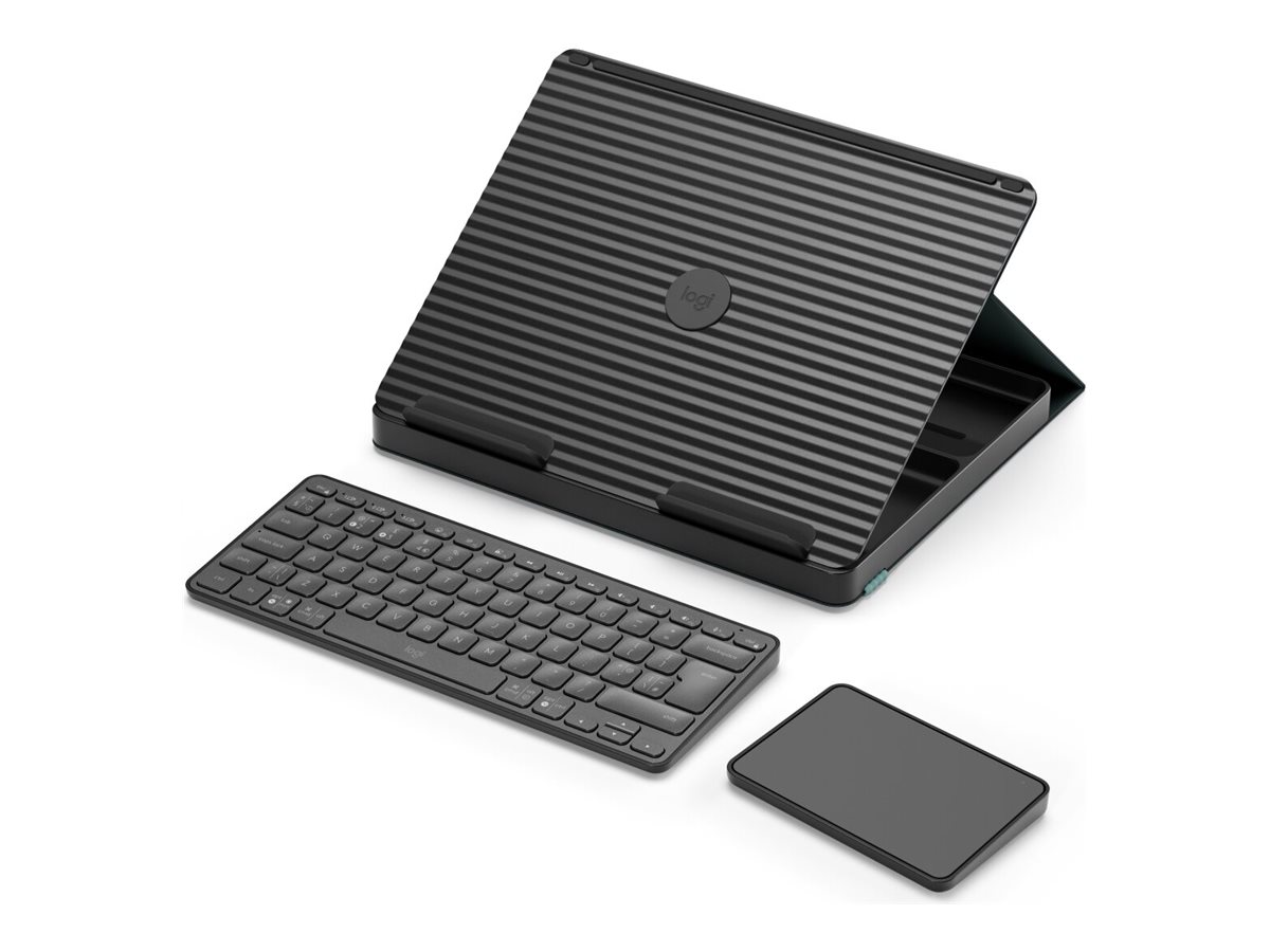 Logitech Casa Pop-Up Desk Gris Bluetooth QWERTY Anglais britannique